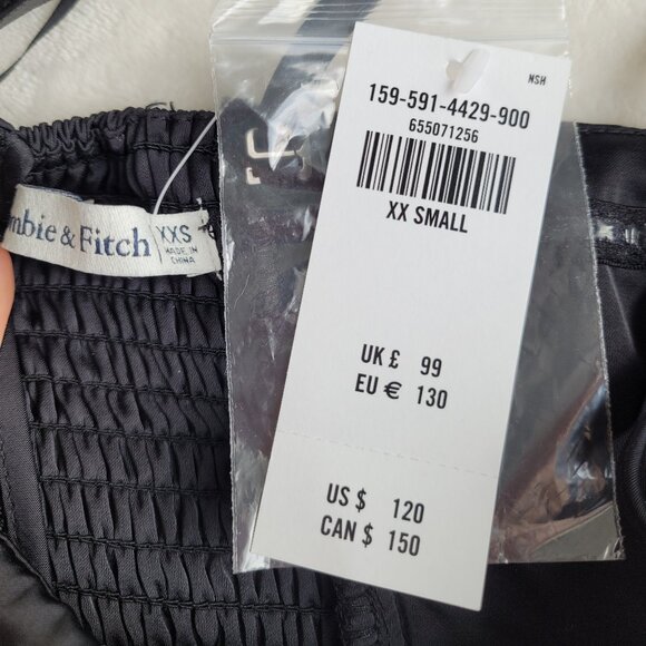 Abercrombie & Fitch Elegant Black Strapless Midi Dress - Picture 6 of 8